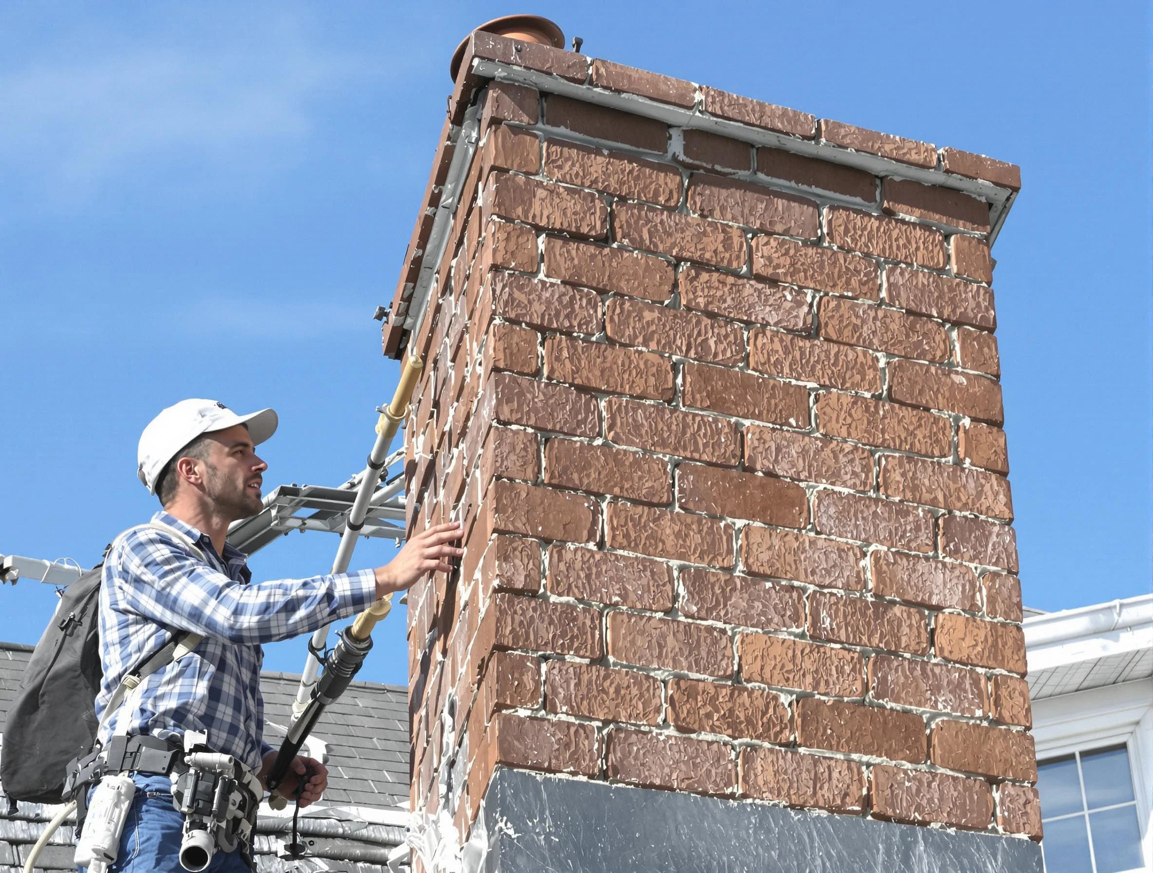 Brickwork for a chimney rebuild by Surprise Chimney Sweep in Surprise, AZ
