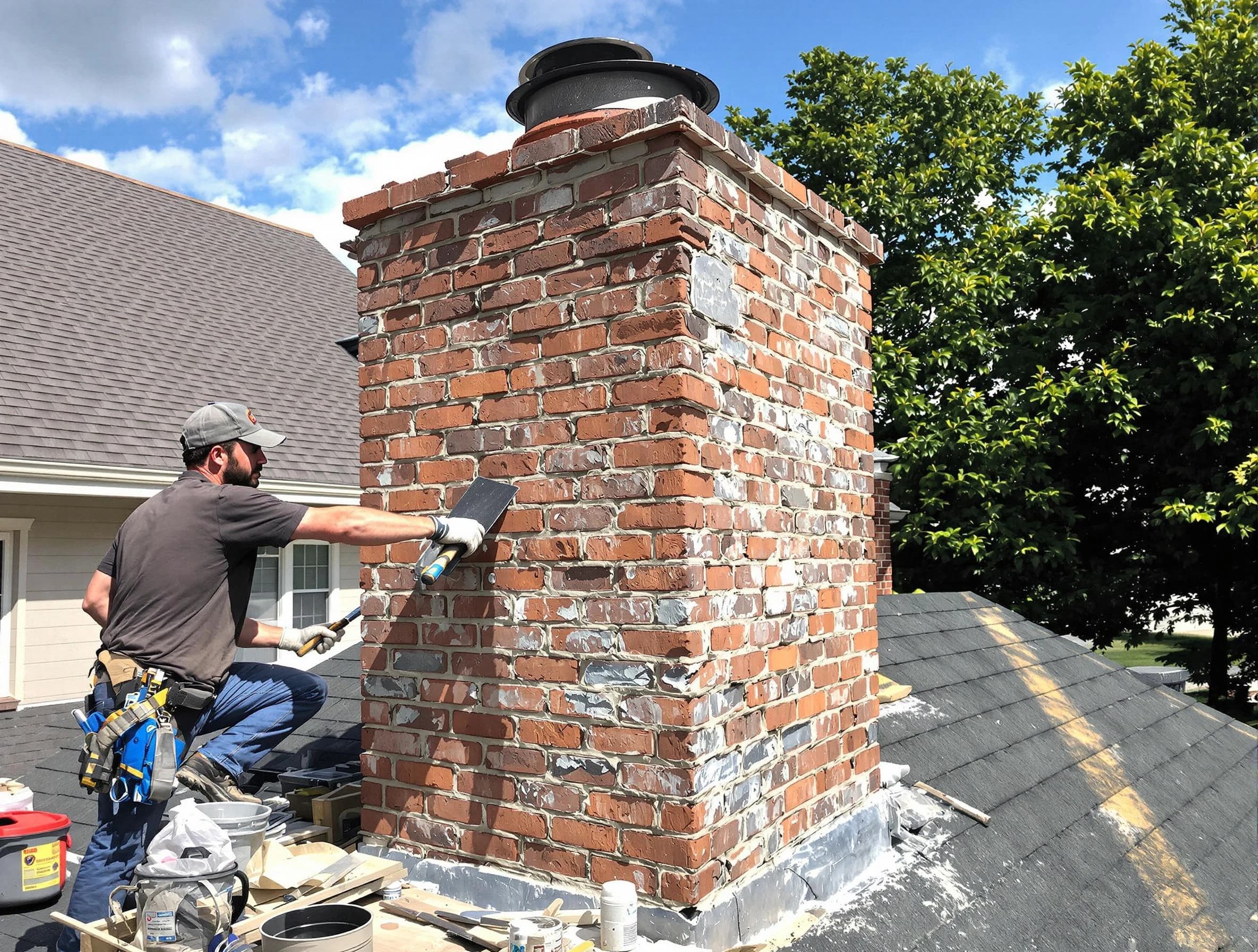 Completed chimney rebuild by Surprise Chimney Sweep in Surprise, AZ