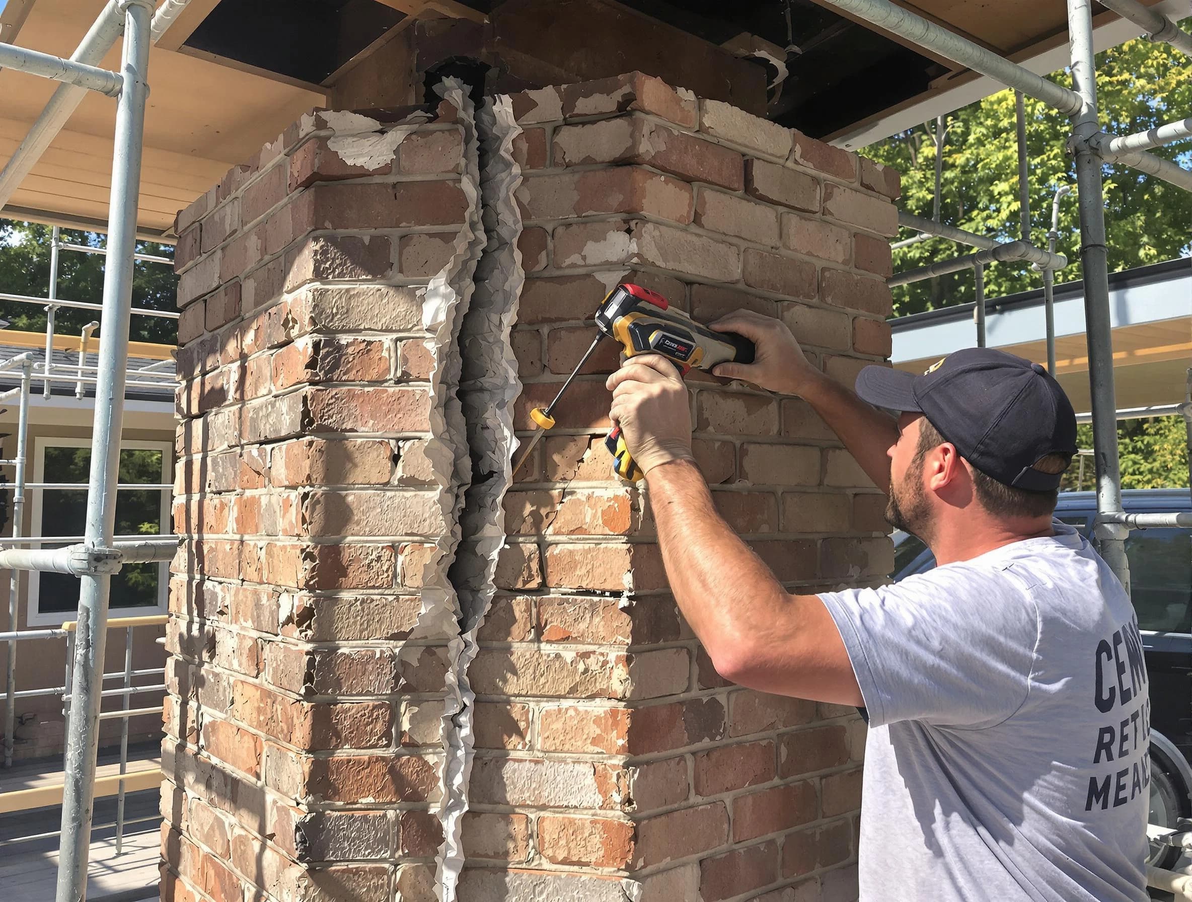 Surprise Chimney Sweep technician performing chimney repair in Surprise, AZ