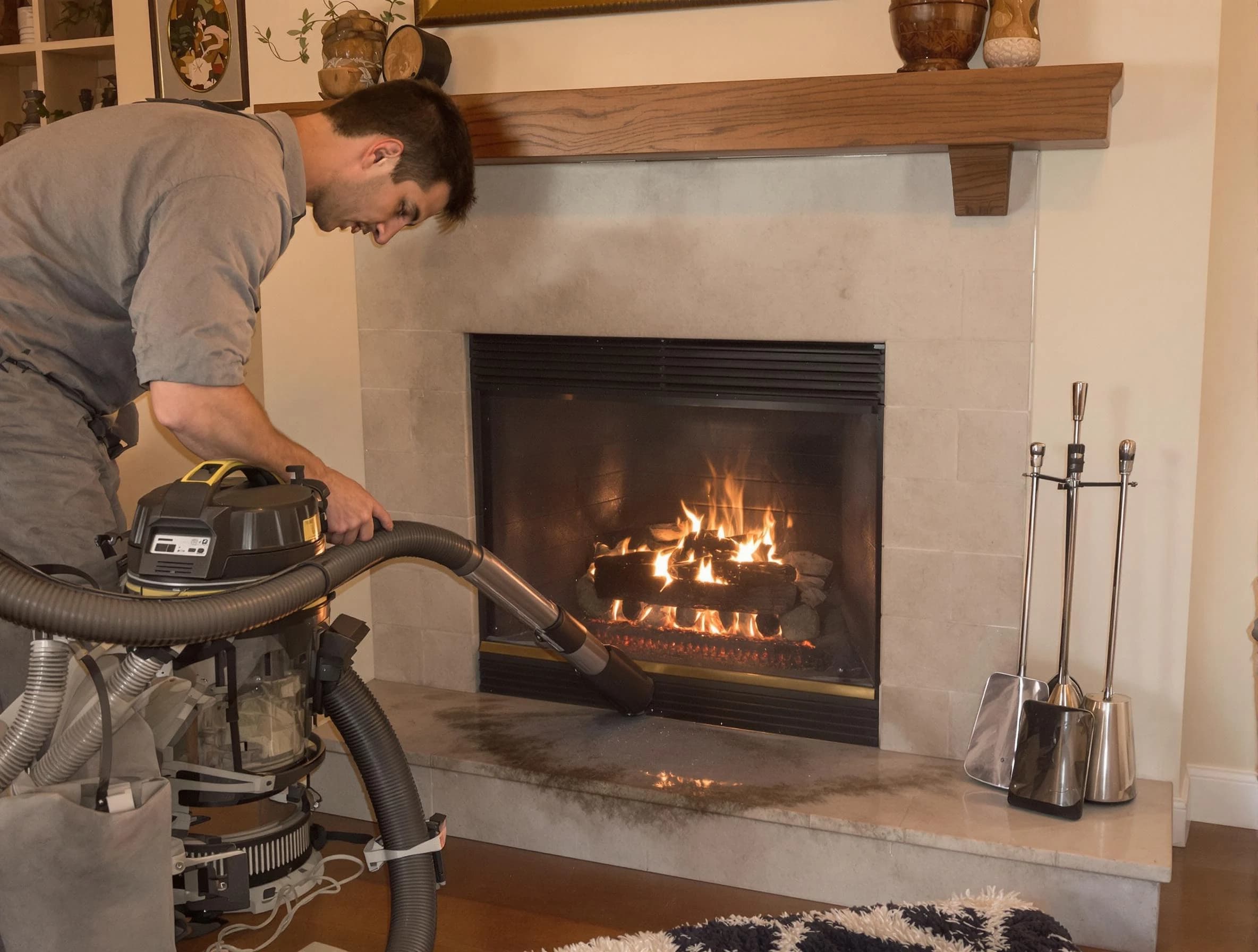 Routine fireplace upkeep by Surprise Chimney Sweep in Surprise, AZ