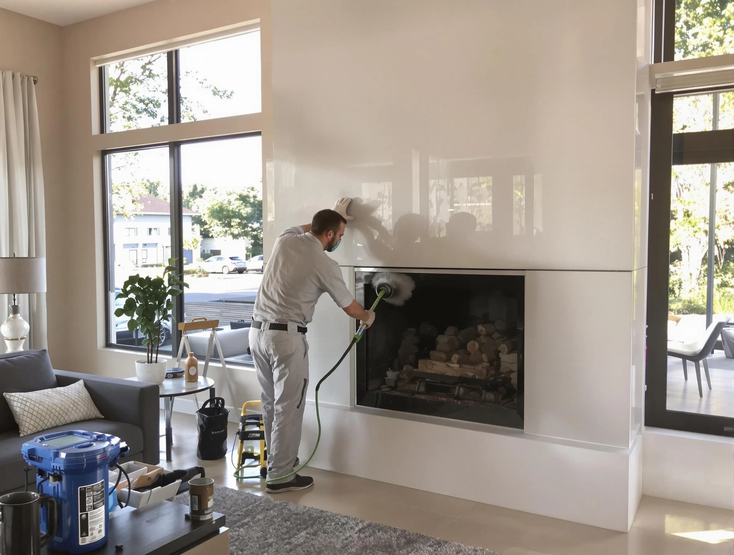 Surprise Chimney Sweep performing thorough soot removal in Surprise, AZ