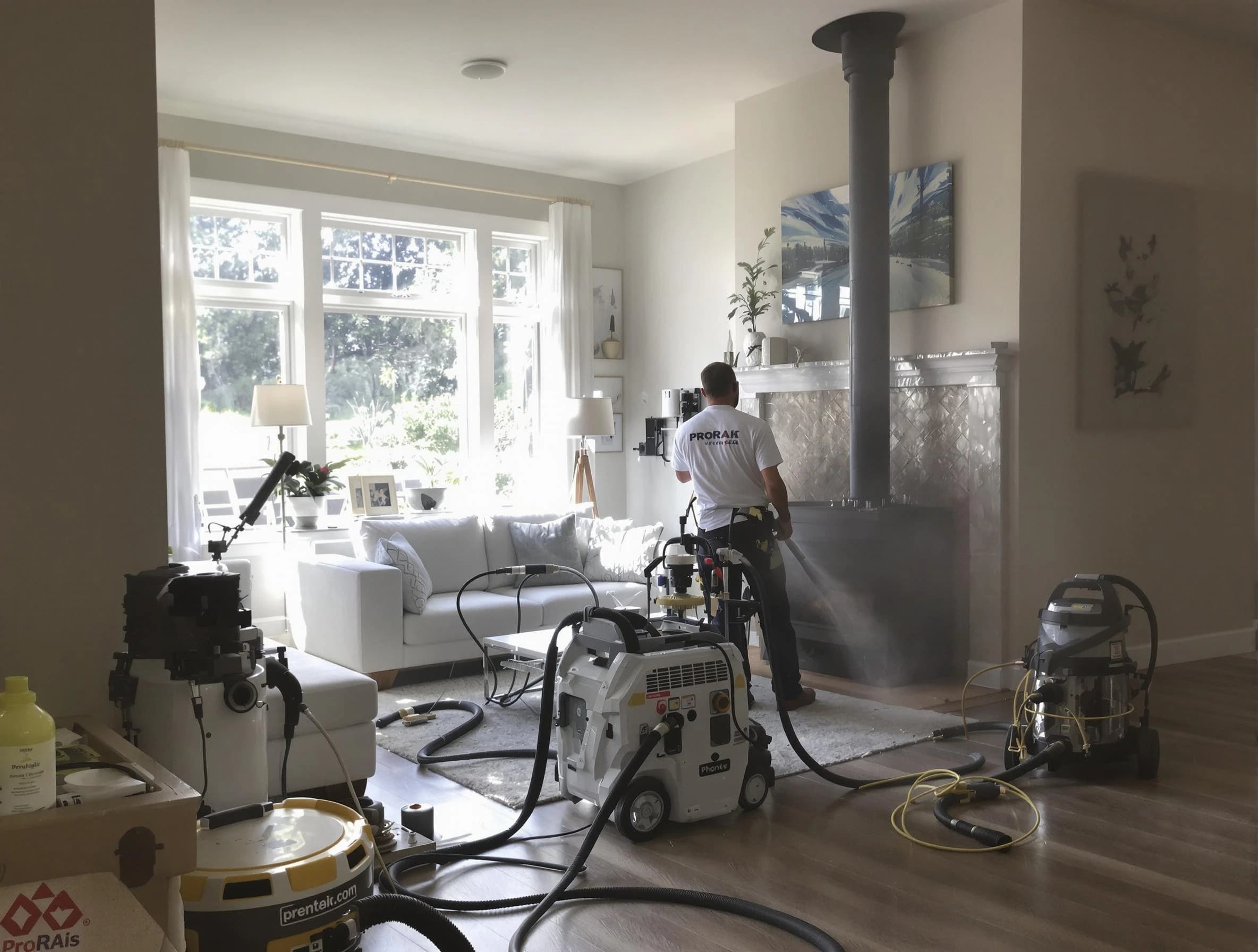 Soot removal service by Surprise Chimney Sweep for a fireplace in Surprise, AZ