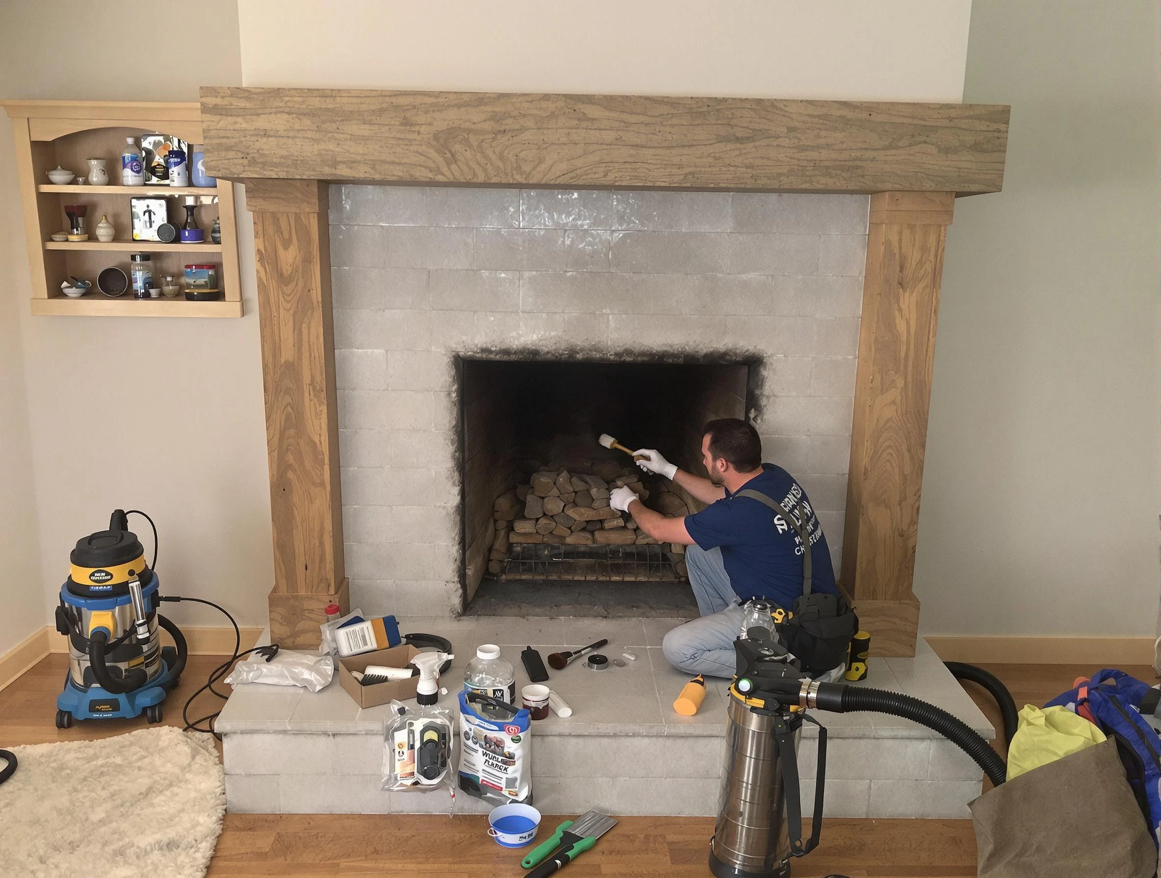 Detailed creosote removal process by Surprise Chimney Sweep in Surprise, AZ