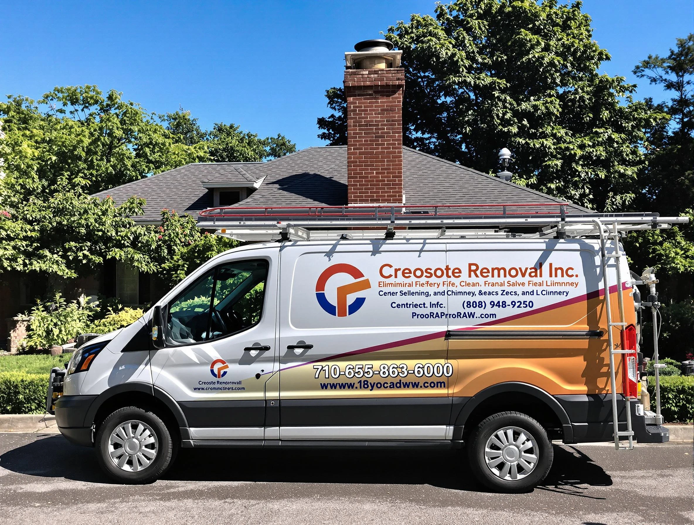 Surprise Chimney Sweep technician removing creosote safely in Surprise, AZ